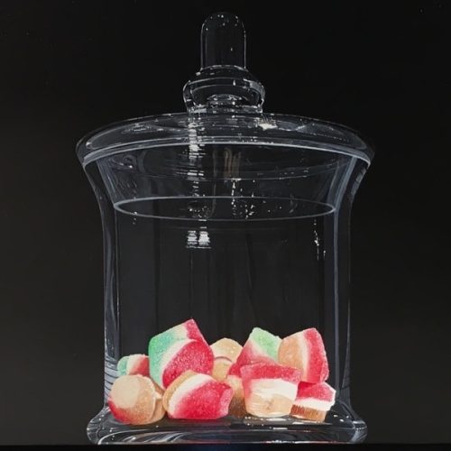 Homage-to-leonor-Fini-detail-beautiful-glass-jar-with-sweets-